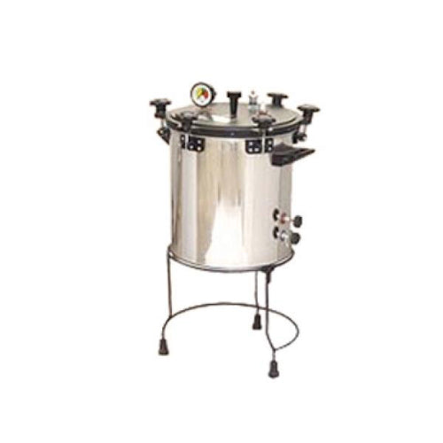 Non-Electric Autoclave sterilizer, Wing Nut Type, Seamless Aluminium