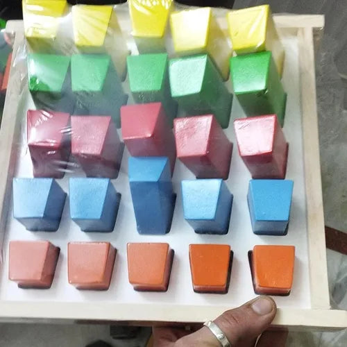 Multi Color Square Peg Board with 25 Pegs for Occupational Therapy