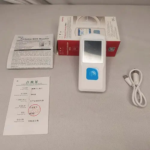 Portable Finger Touch ECG Monitor PM-10 for Home and Clinic Use