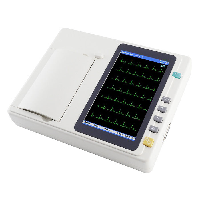 6 Channel ECG Machine with High Quality Waveforms