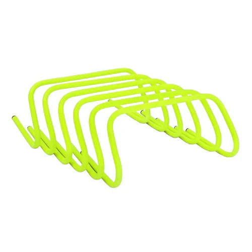 Set of low-profile agility hurdles arranged for speed training drills