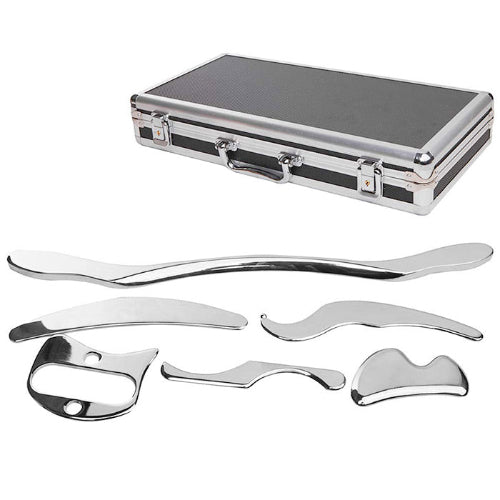 IASTM Massage Tool Set of 5 Pieces for Soft Tissue Mobilization Physical Therapy with 1year