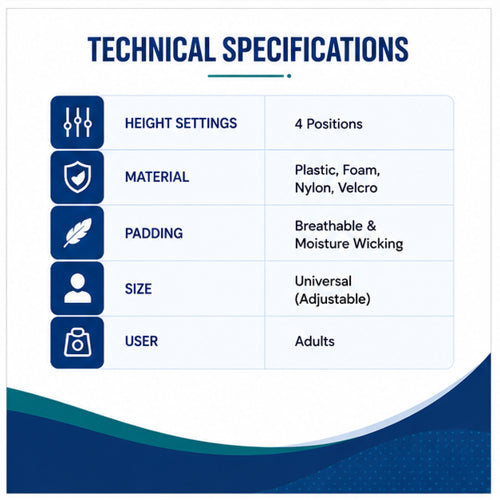aspen vista multipost therapy collar technical specifications with four height settings and adjustable universal fit