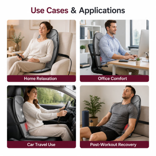 beurer mg155 seat massager use cases for home relaxation office comfort car travel and post workout recovery