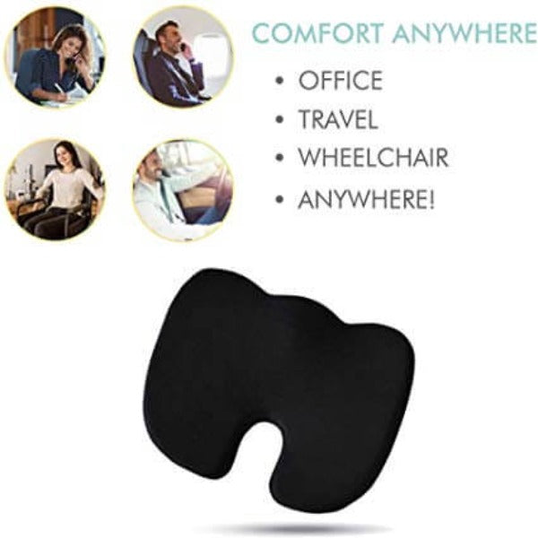 Coccyx Seat Cushion Memory Foam for Tailbone Pain Relief