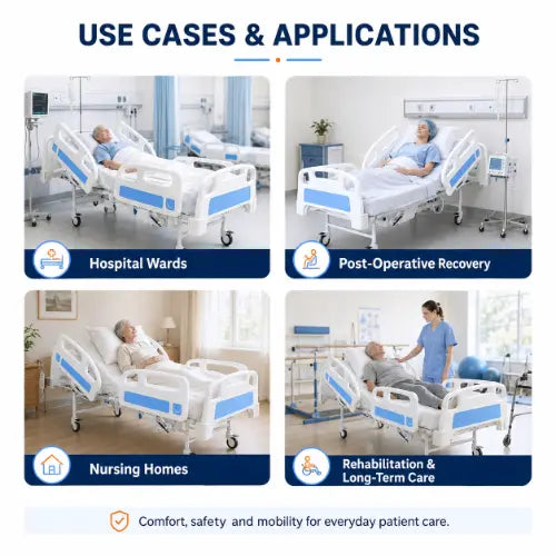 electric hospital flower bed use cases for hospital wards post operative recovery nursing homes and long term care