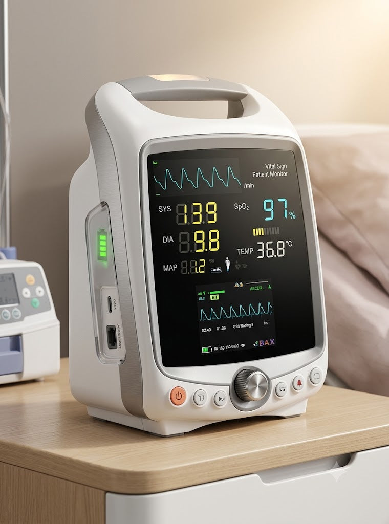 3 Para Bedside Patient Monitor | Advanced Monitoring with 1 Year Warranty