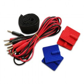 Portable TENS 2 Channel Accessory Set – 4 Leads & 4 Velcro Pads