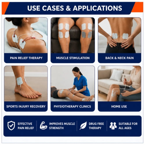 medansh portable tens machine use cases for pain relief muscle stimulation and physiotherapy
