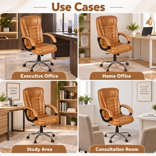 octavia series ergonomic leather office chair use cases for executive office, home office, study area and consultation room seating