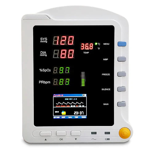 cms 5100 spo2 and nibp measuring patient monitor (white)