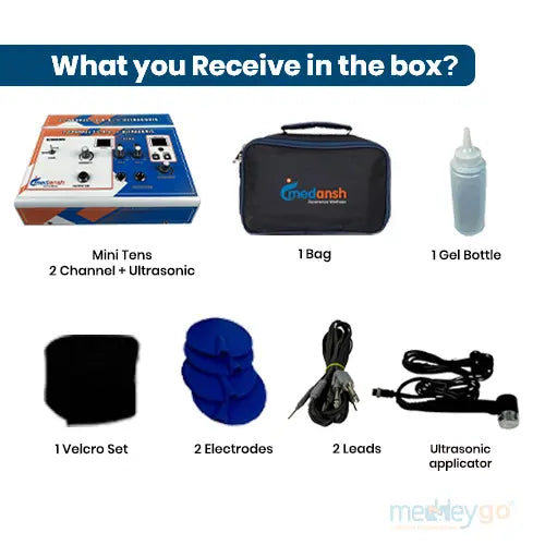 medansh ultrasonic with 2 channel Tens combo machine
