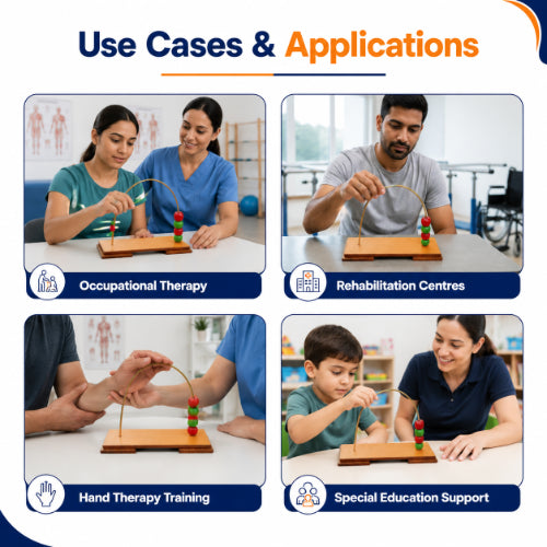 wooden supinator rainbow type use cases for occupational therapy rehabilitation hand therapy and special education support