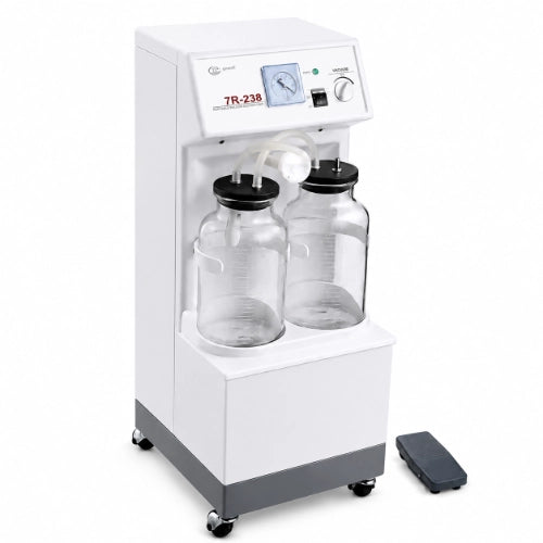 yuwell high power electric suction apparatus with dual collection jars and foot switch
