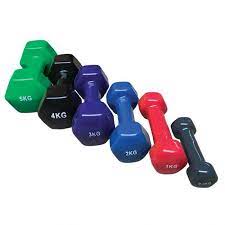 Vinyl Dumbell (Pack of 1 2 3Kg)