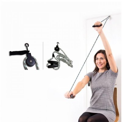 Shoulder Pulley Over Door Exerciser for Quick Setup & Physical Therapy Exercise at Home