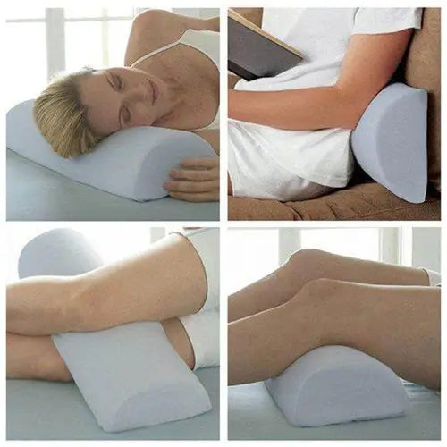 Multiuse 4-in-1 half moon memory foam pillow