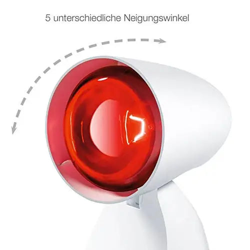 Beurer infrared heat lamp IL11 stand and lamp head close-up
