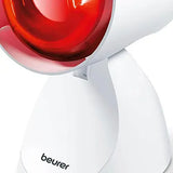 Beurer IL11 infrared lamp packaging and included lamp unit