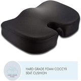 White Willow memory foam coccyx cushion with tailbone cut-out
