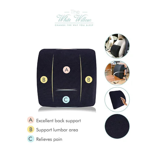 Lumbar Support Memory Foam Backrest Cushion