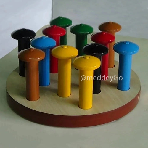 Mushroom Peg Board (10 Pegs)