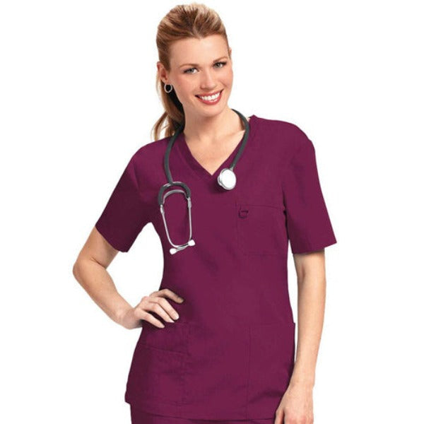 Premium Scrub Suit for Female Doctors Magenta