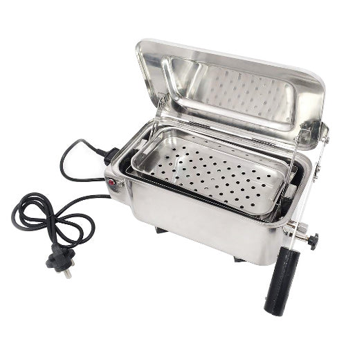 Electric Instrument Sterilizers with Lifting Tray Ss 304 Grade Size Approx.  12 x 6 x 5 Inches