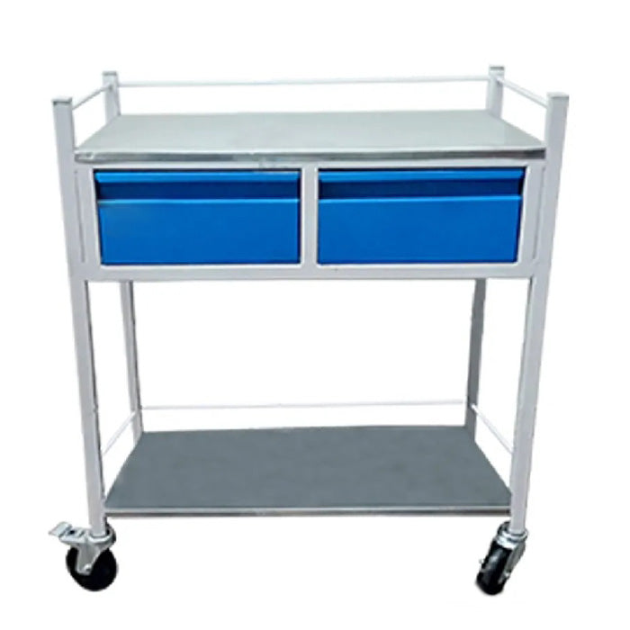 Medicine Trolley with Two Drawers