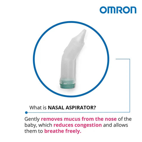 Omron NEC 301 Duo Baby 2 in 1 Compressor Nebulizer Nasal Aspirator