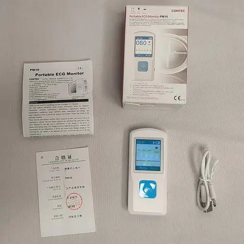 Portable Finger Touch ECG Monitor PM-10 for Home and Clinic Use