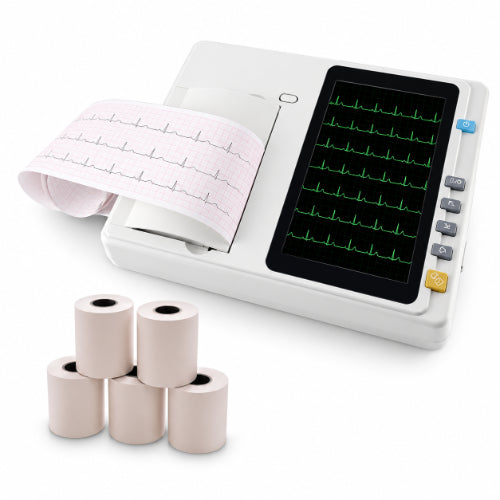 3 channel ecg machine with 7 inch touch screen 