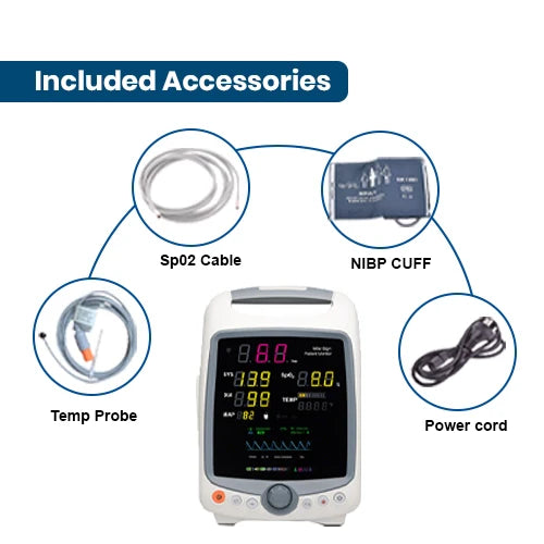 3 para bed side patient monitor