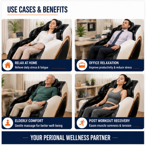 3d zero gravity massage chair use cases for home relaxation office relaxation elderly comfort and post workout recovery