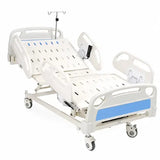5 function electric icu hospital bed with adjustable head and leg elevation