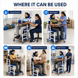 Adult CP rehabilitation chair deluxe model used for therapy sessions, meal support, learning activities, home care and rehabilitation centres