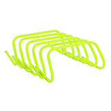 Set of low-profile agility hurdles arranged for speed training drills