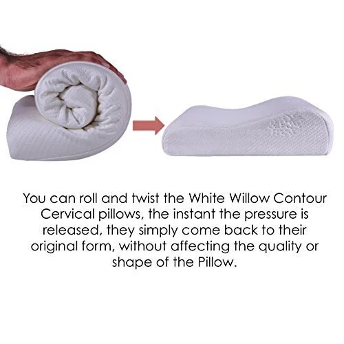 Neck Support Cervical Memory Foam Pillow - 23x13x3.5 Inch