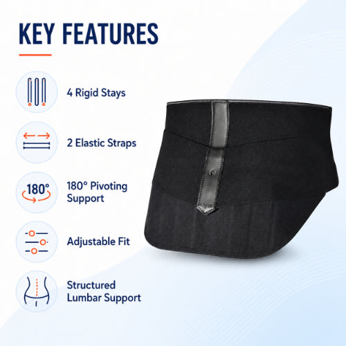 Velpeau Vertelibre Lumbar Support Belt | Adjustable Back Support