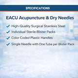 EACU acupuncture needles technical specifications and packaging details