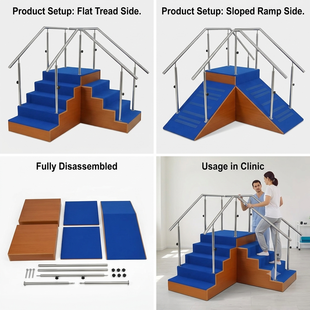 Wooden Exercise Staircase - Occupational Therapy Equipment