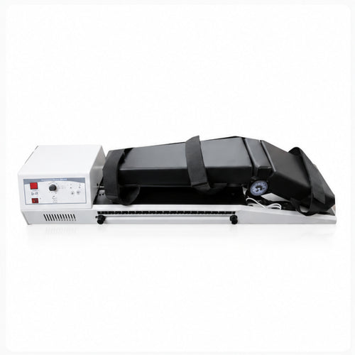 Knee CPM continuous passive motion machine for knee rehabilitation with padded leg support, adjustable straps and control unit