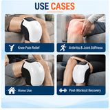 Knee massager use cases for knee pain relief, arthritis and joint stiffness, home use and post-workout recovery