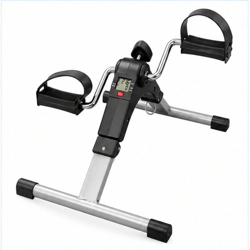 Medansh manual pedal exerciser with LCD display, non-slip strapped pedals and compact steel frame for home and rehab exercise