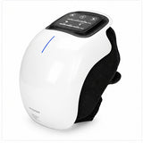 Portable electric knee massager with heat and vibration therapy, digital control panel and adjustable wraparound design
