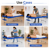 Portable massage table use cases for spa treatments, massage therapy, physiotherapy and home wellness sessions