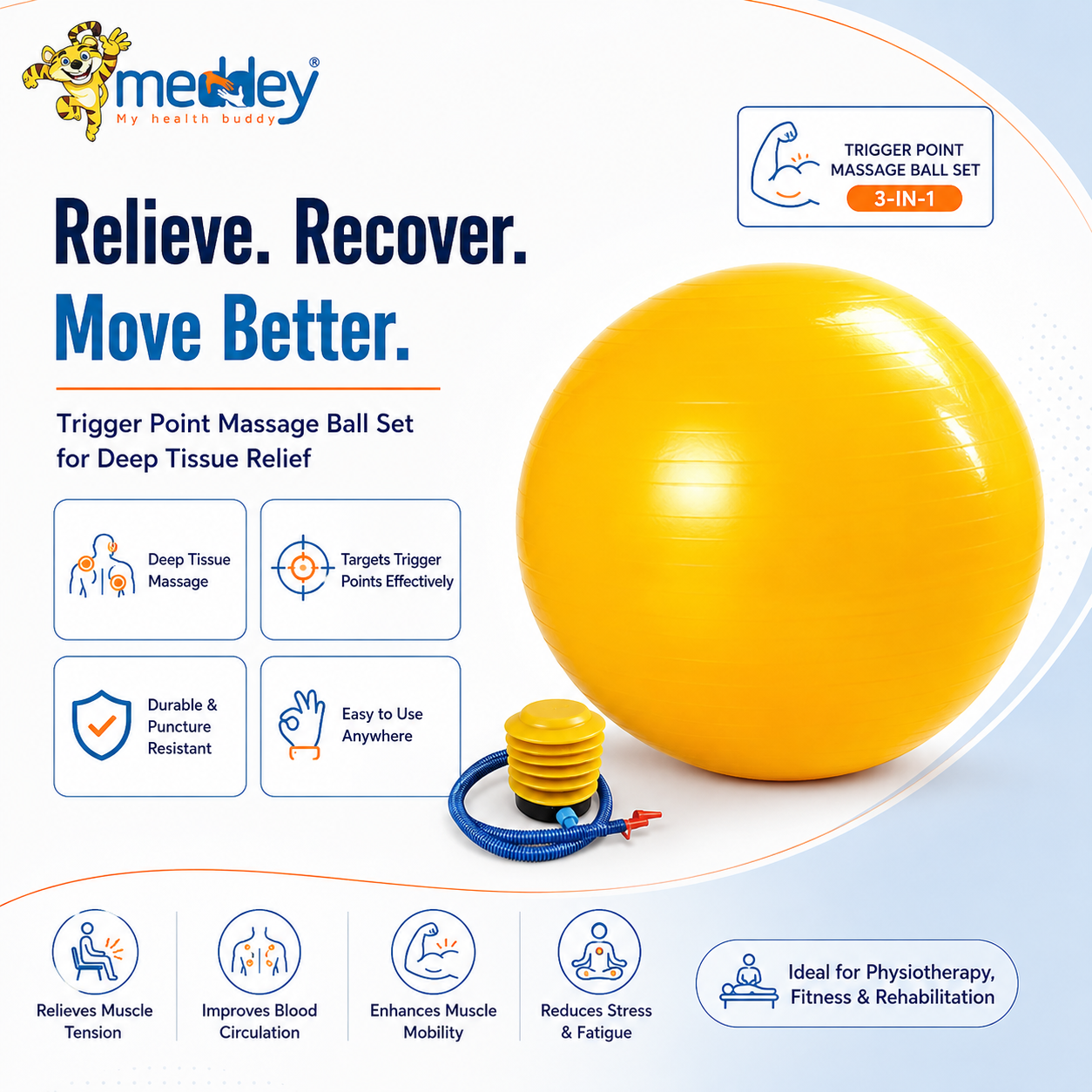 Trigger Point Massage Ball Set for Deep Tissue Relief