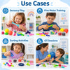 Sensory kit use cases for sensory play, fine motor training, sorting activities and occupational therapy sessions