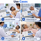 Single channel ECG machine use cases for clinic ECG checkups, hospital bedside monitoring, OPD diagnostic rooms and home visit screening