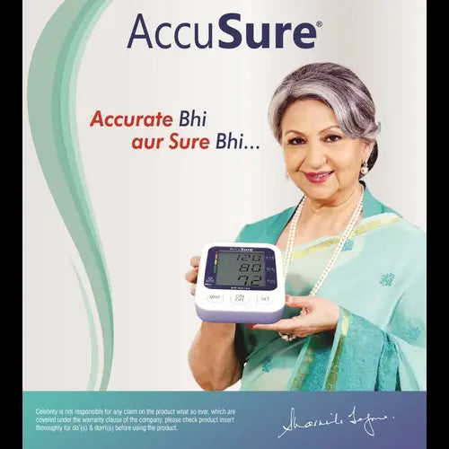 AccuSure AS automatic blood pressure monitor promotional image